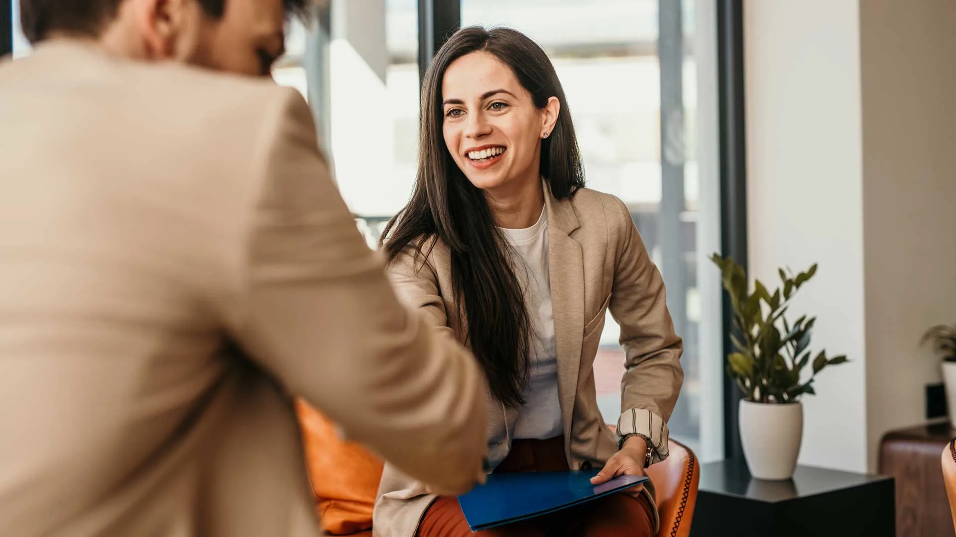 Professional interview preparation and candidate handoff